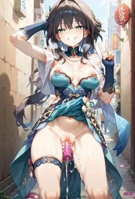 永恒女王玛丽卡无惨～爆乳淫臀露出白虎骚穴勾引褪色者的反差婊痴女就该被futa大鸡巴捅入子宫爆射成西瓜肚！