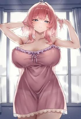 春夜湿红